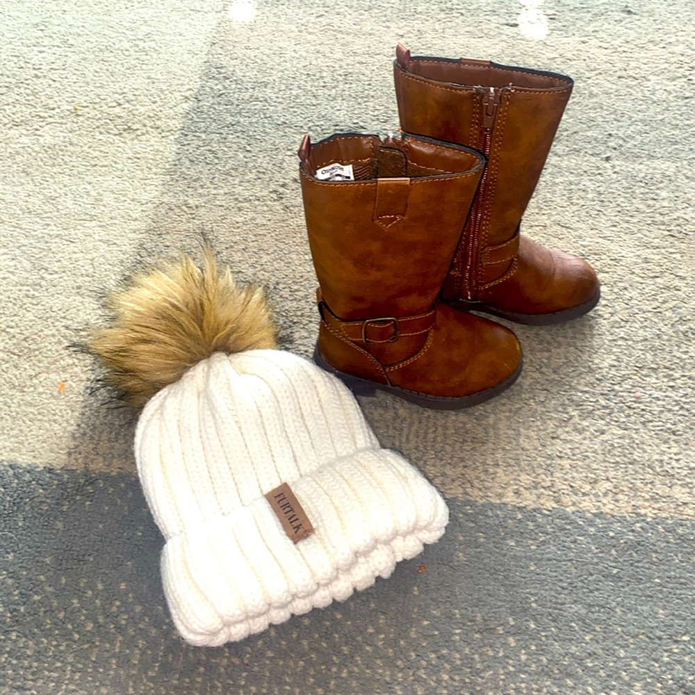 Baby Girls Cowboy Boots hat bundle 👢